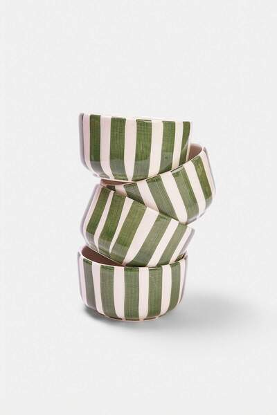 TRENDYOLMİLLA HOME طقم أوعية مكون من 4 قطع (قطر 10.5 سم، ارتفاع 5.7 سم) TPHAW...