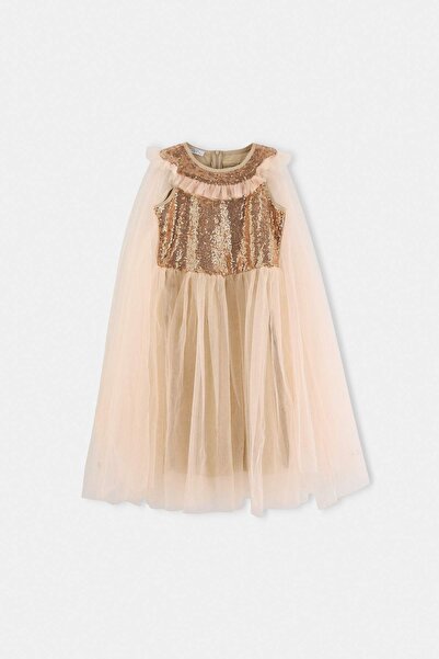 TRENDYOLKIDS Pink Tulle Birthday/Party Dress Woven Dress Tkdaw27El00020