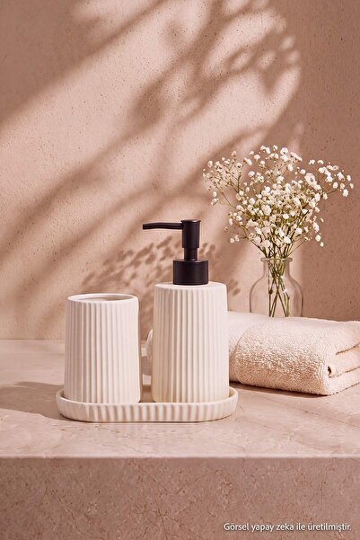 TRENDYOLMİLLA HOME 3-Piece Ceramic Bathroom Set Tphaw27Bst00001