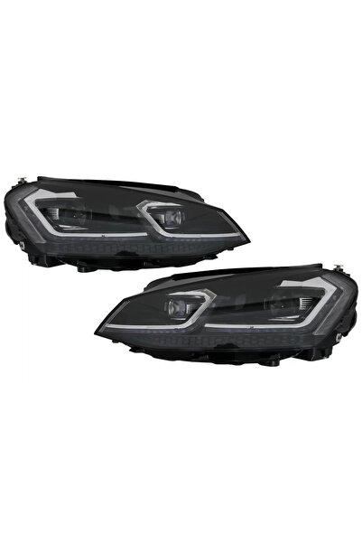 tuningset Faruri LED Bi-Xenon compatibile cu VW Golf 7 VII 2012-2017 Facelift...