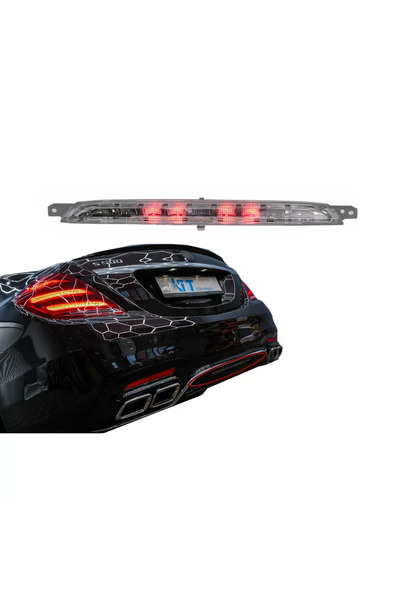 tuningset Difuzor Bara Spate LED Roșu compatibil cu Mercedes Clasa S W222