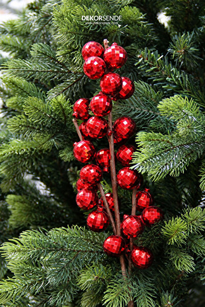 Dekorsende New Year's Red Disco Ball - Pike 57 cm