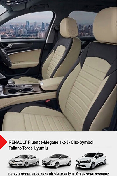 GM-DESIGN Mocha Taytüyü Oto Koltuk Kılıfı (RENAULT FLUENCE-MEGAN 1-2-3-CLİO-S...