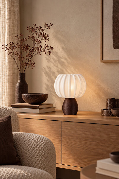 MAZEL DESİGN CO PERLA Dekoratif Abajur - 3D Baskı (AMPUL DAHİLDİR)