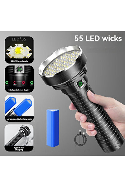Choice1 Special Offer 55LED Super Bright Lantern High Power Flashlight USB Re...