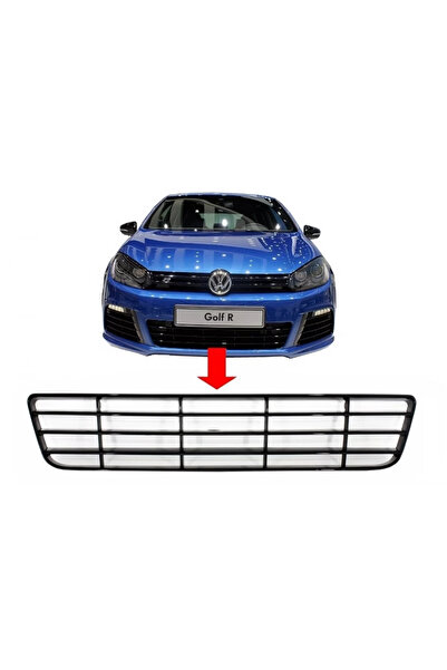 tuningset Grilă Centrală Inferioară Bara Față compatibil cu VW Golf VI Golf 6...