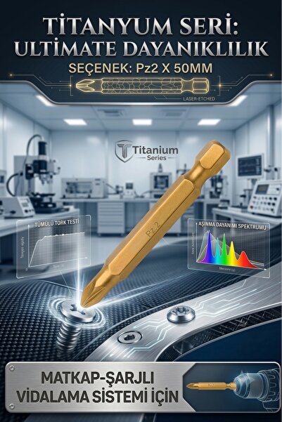 KL HOME PZ2 50MM TİTANYUM SERİ BİTS UÇ