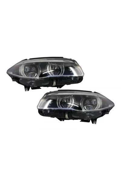 tuningset Faruri Full LED compatibile cu BMW Seria 5 F10 F11 2011-2013 Angel