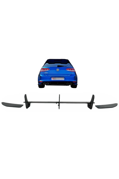 tuningset Extensie bară spate pentru difuzor și splitters laterali, compatibi...