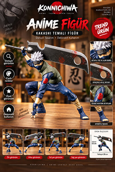 TEEMOOD PIRATE PARROT Hatake Kakashi Anime Naruto figürü NARUTO aksiyon figür...
