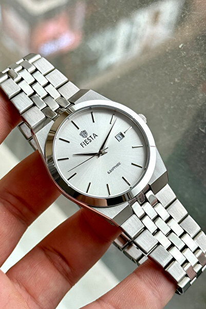 Fiesta F25040M Men's Wristwatch with Steel Strap