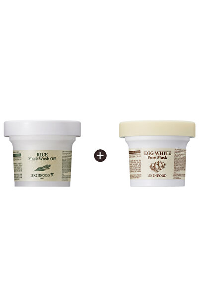 SKINFOOD Egg White Pore + Rice Maske