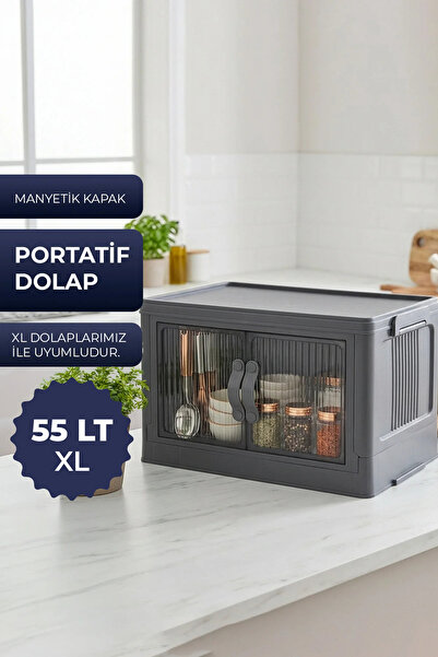 Kitchen Life Çok Amaçlı Portatif Istiflenebilir Organizer Dolap - Saklama Kut...