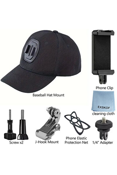 Choice With Phone Clip Kit Hands-Free Baseball Cap Camera Mount First-Person ...