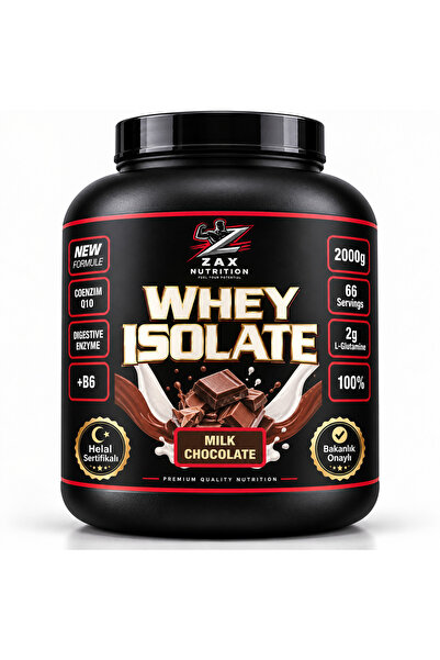 zax nutrition İZOLE WHEY SÜTLÜ ÇİKOLATA 2000GR GOLD SERİ
