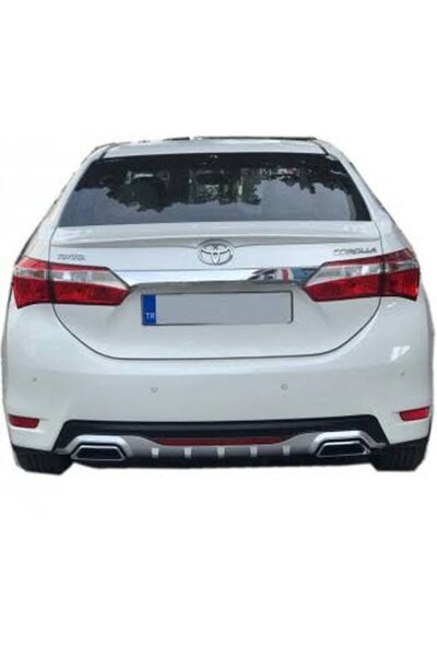 Universal Toyota Corolla Difüzör Amg Arka Tampon 2 Çıkış Egzoz Görünüm Reflek...
