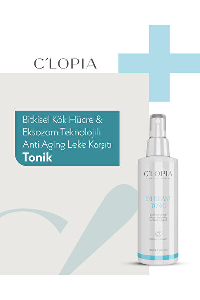 C'LOPIA BEAUTY Leke ve Yaşlanma Karşıtı Bitkisel Kök Hücre Tonik, Glikolik As...