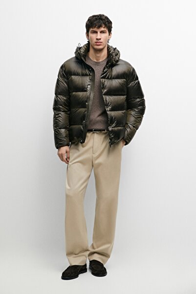 Massimo Dutti Saten şişme mont