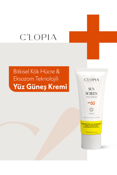 C'LOPIA BEAUTY Facial Sunscreen Spf 50+ Uva & Uvb Protection Herbal Stem Cell...