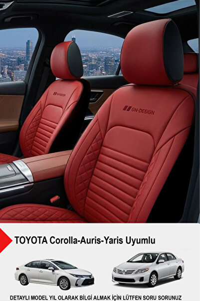 GM-DESIGN İstanbul Serisi Deri Oto Koltuk Kılıfı (TOYOTA Corolla-Auris-Yaris ...