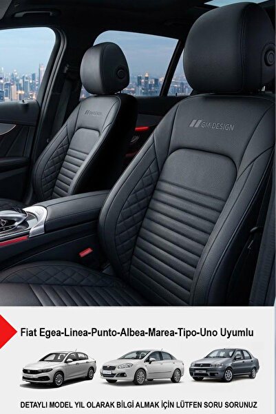 GM-DESIGN İstanbul Serisi Deri Oto Koltuk Kılıfı (FİAT Egea-Linea-Punto-Albea...