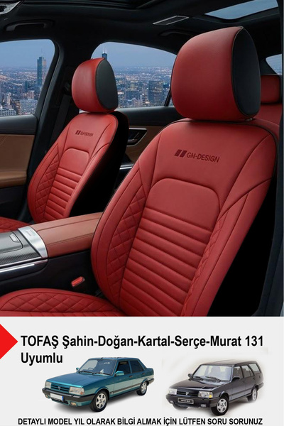 GM-DESIGN İstanbul Serisi Deri Oto Koltuk Kılıfı (TOFAŞ Kartal-Şahin-Doğan-Se...