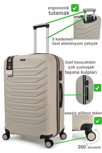 Atlas Pp Super Flexible Unbreakable Luggage Set 3 Pieces