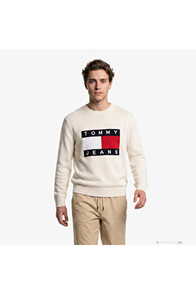 Tommy Hilfiger TJM Erkek Regular Flag Kazak