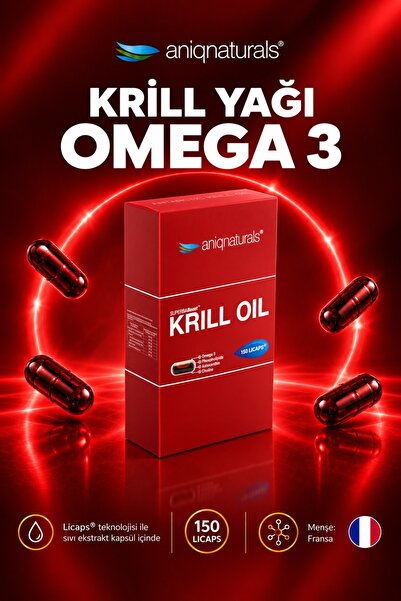 Aniqnaturals Superba boost Krill Oil 150 licaps Takviye Edici Gıda