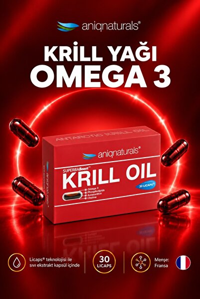 Aniqnaturals Superba Boost Krill Oil 30 Licaps Takviye Edici Gıda