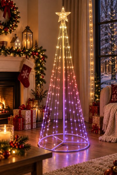 MAGICLEDCORNER Smart Rgb Led Işıklı Çamağacı Çerçeve 120cm 32 Animasyon
