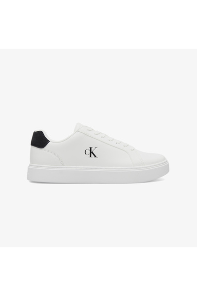 Calvin Klein Deri Logolu Sneaker Ayakkabı YM0YM0143501W Erkek AYAKKABI YM0YM0...