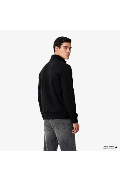 Calvin Klein Terry Micro Monologo Erkek Siyah Sweatshirt