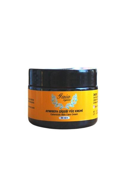 Gaia Organic كريم الوجه بزهرة الآذريون - مهدئ، مرطب، ومناسب للبشرة الحساسة، 5...