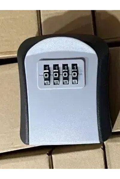 Choice قفل مركب رمادي متوسط الحجم مثبت على الحائط مقاوم للماء وكلمات مرور مكو...