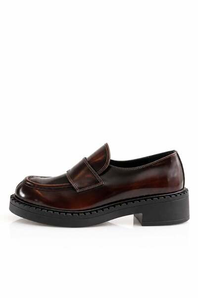 5in1Canpolat Bordo Klasik Loafer 20403