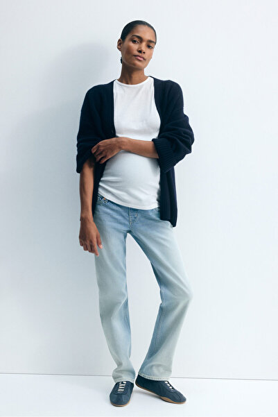 H&M MAMA Slim Straight High Waist Jeans