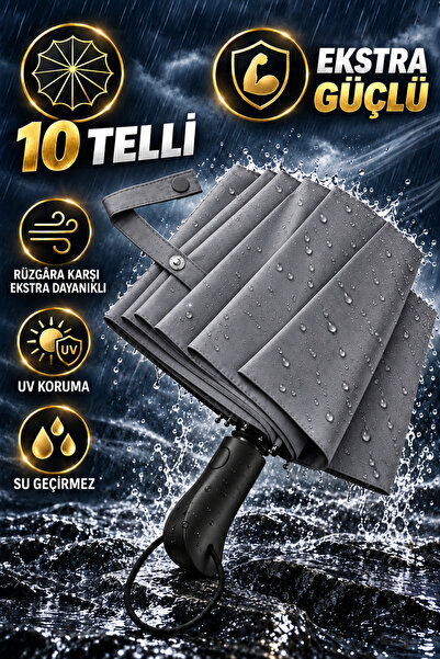 bliss umbrella Ergonomik Saplı 10 Telli Otomatik Şemsiye
