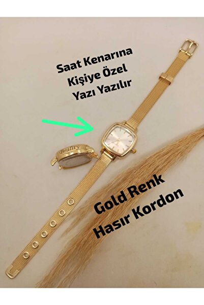 Brality SAAT KENARINA KİŞİYE ÖZEL YAZI YAZILIR , Yeni Vintage Tasarım- Kadın ...