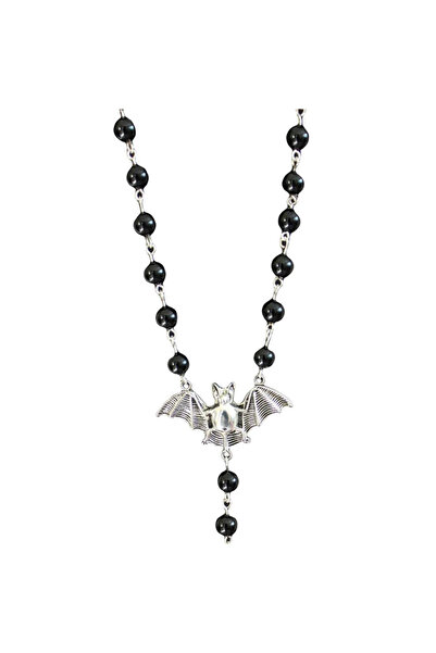 Choice 55cm Black Dark Style Artificial Pearl Bead Long Sweater Chain Vintage...