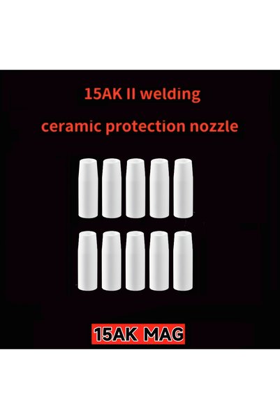 Choice 10Pcs 15Ak Mig Protective Nozzle European-Style Gas Shielded Welding T...