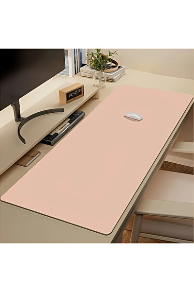 Choice3 60x30cm Pink 1pc Large Faux Leather Mouse Pad, Non-Slip Waterproof De...