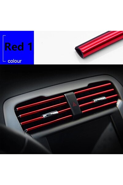 choice2 Red 10Pcs 20cm Car Air Conditioner Outlet Decorative U Shape Moulding...
