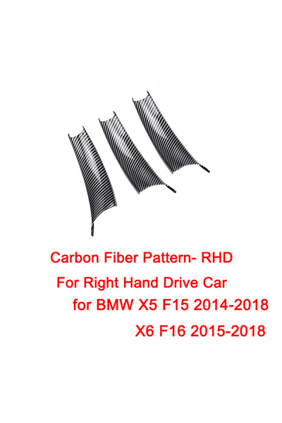 Choice1 Carbon-RHD X5 F15/X6 F16 Door Handle Covers 3Pcs Door Pull Handle Cov...