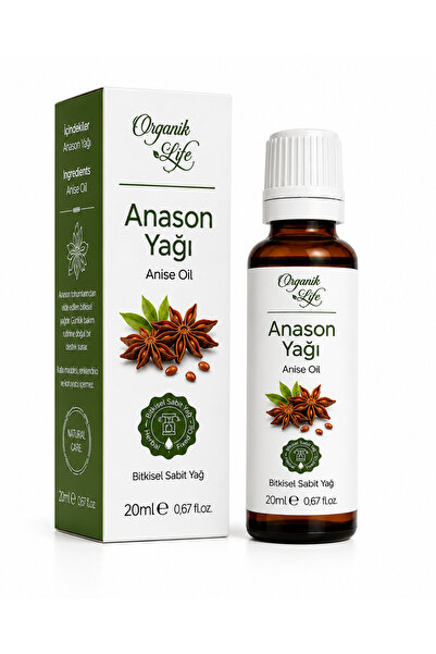 ORGANİK LİFE %100 Saf Anason Uçucu Yağı 20 ml - Rahatlatıcı Vücut Bakım Yağı