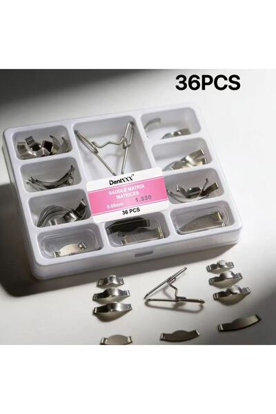 Choice1 1PC 1.330 36PCS Saddle Matrix Matrices 0.05MM Sectional Forming Clips...