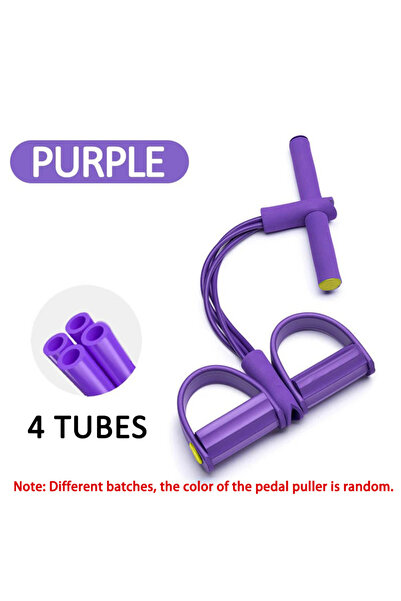 Choice 4 strands of purple Foot Pedal Tension Bands Home Gym Resistance Bands...