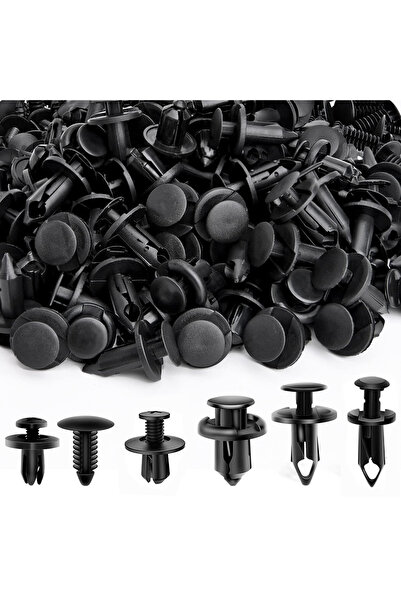 Choice 190Pcs Bagged Set of 190 Pcs Car Universal Buckles 6 Models Size Faste...