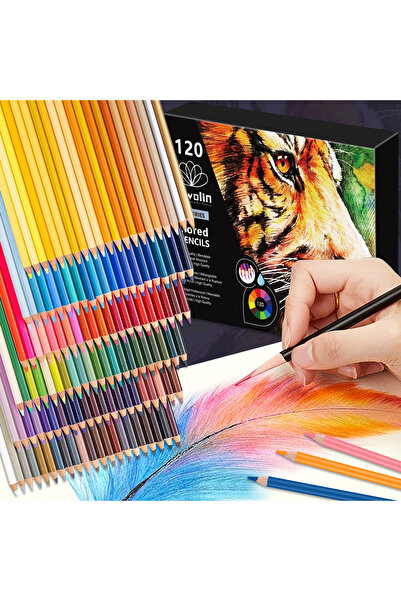 Choice3 120 color D 72/120 Colored Pencils Set, Premium Soft Core with Vibran...