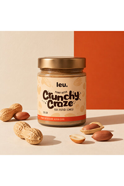 Leu Crunchy Craze Parçacıklı Fıstık Ezmesi (315 GR)